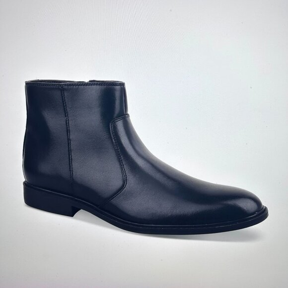 Alfani Other - Alfani Liam Side-Zip Boots Men's Black US 13M Leather Ankle‎ Boots